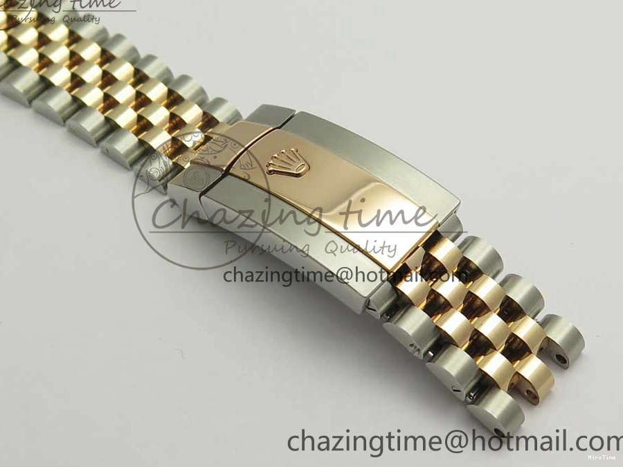 MiroTime 0501 Timeless DateJust 36mm 904 SS RG Wrapped 116231 GMF Gray Diam Dial on SS RG Wrapped Jubilee Bracelet A 3272